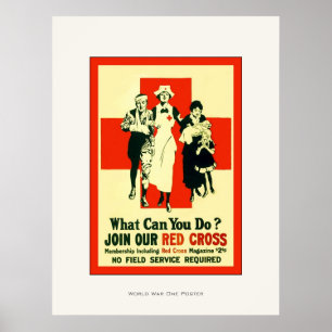 Wat kun je doen? ~  zuster ~ WW1 Poster
