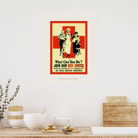 Wat kun je doen? ~ zuster ~ WW1 Poster (Keuken)