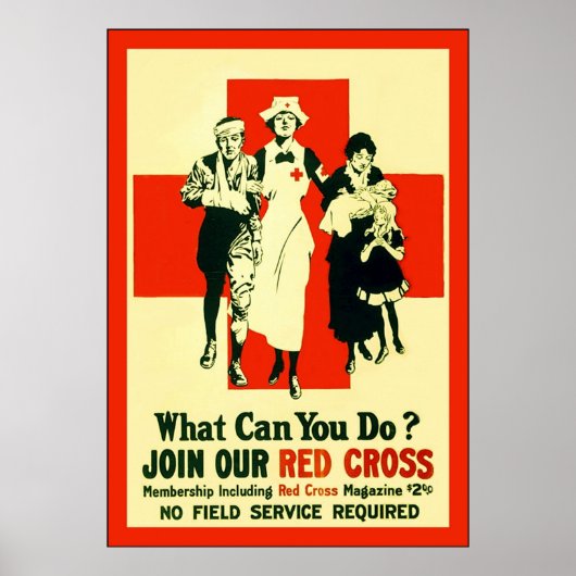 Wat kun je doen? ~  zuster ~ WW1 Poster (Voorkant)