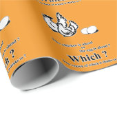 Wat kwam eerst? cadeaupapier (Rol Hoek)