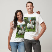 Wat kwam eerst de kip of het ei? t-shirt (Unisex)