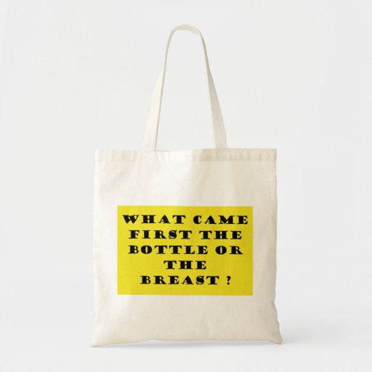 Wat kwam eerst tote bag (Voorkant)