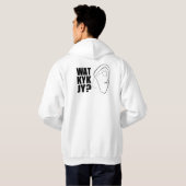 Wat Kyk Jy? Zip Hoodie (Achterkant volledig)