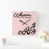 Wat, laat hoe dan ook ben ik vierkante klok (Huis)