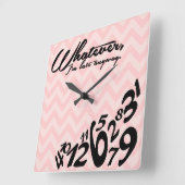 Wat, laat hoe dan ook ben ik vierkante klok (Hoek)