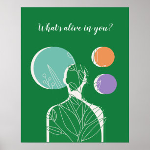 "Wat leeft er in jou?" - Een oproep tot innerlijke Poster