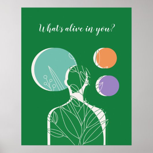 "Wat leeft er in jou?" - Een oproep tot innerlijke Poster (Voorkant)