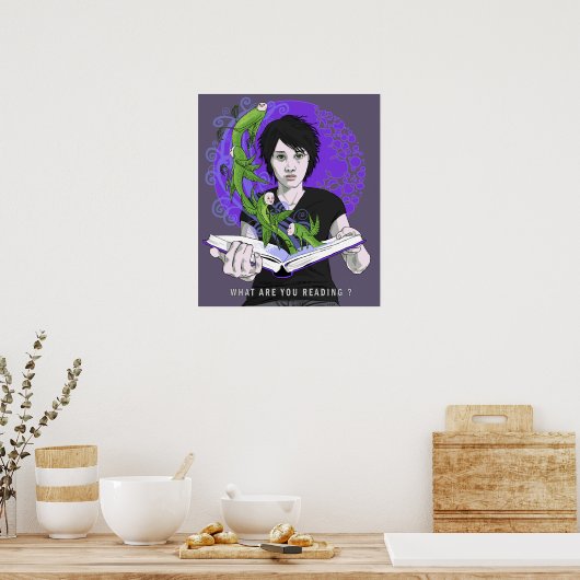 Wat lees je afdrukken? poster (Keuken)