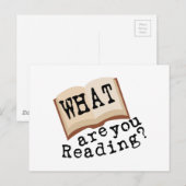 Wat lees je? briefkaart (Voorkant / Achterkant)
