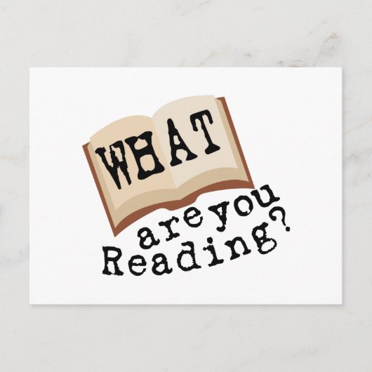 Wat lees je? briefkaart (Voorkant)