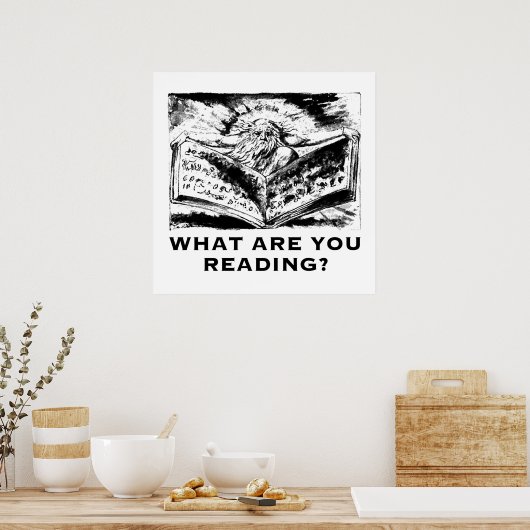 Wat leest u Urizen afdrukken? Poster (Keuken)