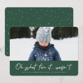 Wat leuk, 2021-feestelijke fotokaart feestdagenkaart (Voorkant / Achterkant)