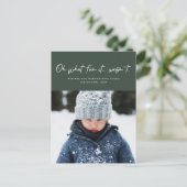 Wat leuk dat het niet een groene grappige foto was feestdagenkaart (Staand voorkant)