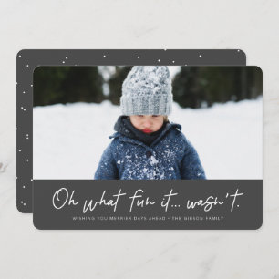 Wat leuk dat het niet grappig was 2022 feestdagenkaart