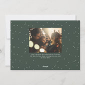 Wat leuk dat het niet grappig was met de groene ke feestdagenkaart (Achterkant)