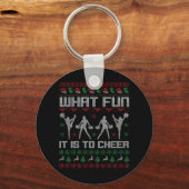 Wat leuk is het om Cheerleader kerstGIft te noemen Sleutelhanger (Voorkant)
