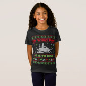 Wat leuk is het om de Snowmobile Ugly Christma te T-shirt (Voorkant volledig)