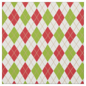 Wat leuk! Kerst argyle stof (Swatch)