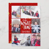 Wat leuk! | Kerstfotokaart Feestdagenkaart (Voorkant / Achterkant)