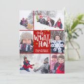 Wat leuk! | Kerstfotokaart Feestdagenkaart (Staand voorkant)