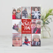 Wat leuk! | Kerstfotokaart Feestdagenkaart (Staand voorkant)