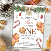 Wat leuk | Kerstkoekjes 1e verjaardag Kaart