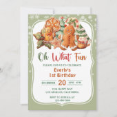 Wat leuk! Kerstkoekjes Verjaardagsfeest Kaart (Voorkant)