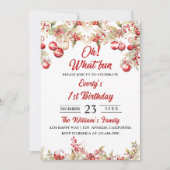 Wat leuk! Kerstmis Bloemen Verjaardagsfeest Kaart (Voorkant)