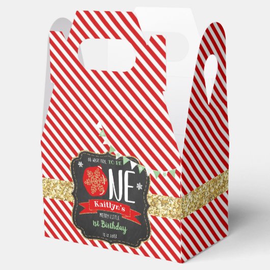 Wat leuk om er eentje te zijn! Eerste Kerstdag Bedankdoosjes (Geopend)