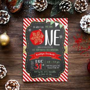 Wat leuk om er eentje te zijn! Eerste Kerstdag Kaart