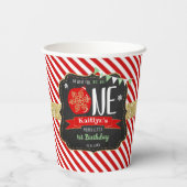 Wat leuk om er eentje te zijn! Eerste Kerstdag Papieren Bekers (Achterkant)