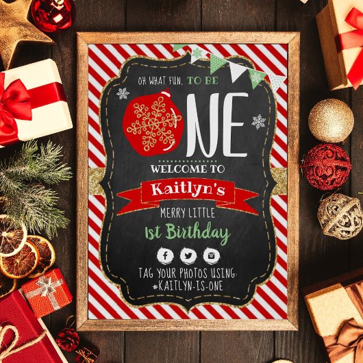 Wat leuk om er eentje te zijn! Eerste Kerstdag Poster