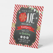 Wat leuk om er eentje te zijn! Eerste Kerstdag Reclamebord Met Voetstuk (Voorkant)