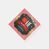 Wat leuk om er eentje te zijn! Eerste Kerstdag Servet (Hoek)