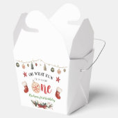 Wat leuk om kerst eerste verjaardag te vieren bedankdoosjes (Geopend)