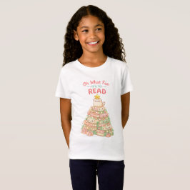Wat leuk om kerstboeken over katjes te lezen t-shirt