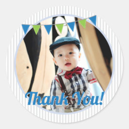 Wat leuk om ONE Blue Green te zijn Dank je wel Ronde Sticker