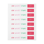 Wat leuk | Omslag omloopadres label (Vel)