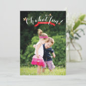 Wat leuk | Vakantieknopkaart Feestdagenkaart (Staand voorkant)