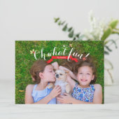 Wat leuk | Vakantieknopkaart Feestdagenkaart (Staand voorkant)