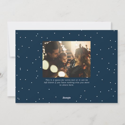 Wat leuk was het niet grappig kerstfoto. feestdagenkaart (Achterkant)