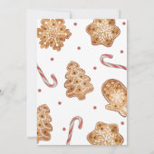 Wat leuk | Winter Kerstkoekje 1e verjaardag Kaart (Achterkant)