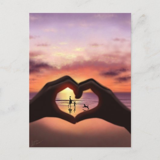 Wat liefde voor mij betekent Briefkaart (Voorkant)