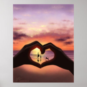 Wat liefde voor mij betekent kunst afdrukken poster