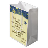 Wat ligt er achter ons... Emerson Quote tekening Medium Cadeauzakje (Achterkant Gekanteld)