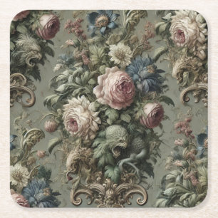 Wat ligt onder de bloei - Gotisch Victoriaans Kartonnen Onderzetters