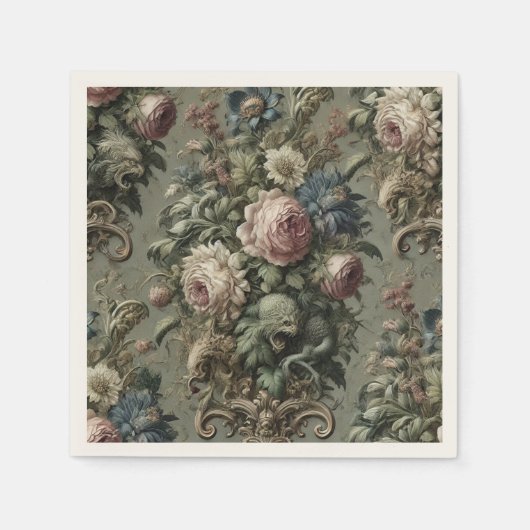 Wat ligt onder de bloei - Gotisch Victoriaans Servet (Voorkant)