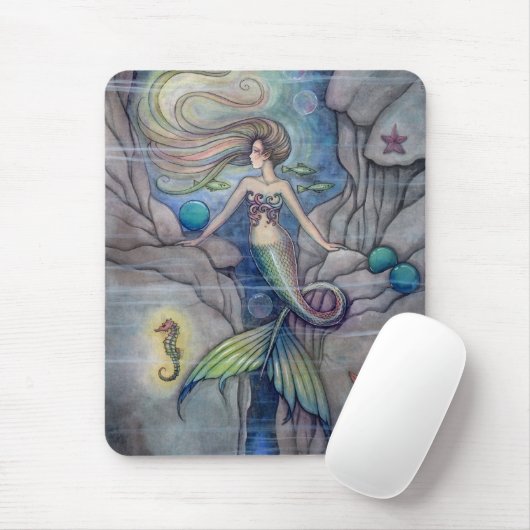 Wat ligt onder de Mermaid Mousepad Muismat (Met muis)