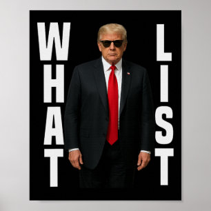 Wat Lijst Grappig Trump Wat Lijst  Poster