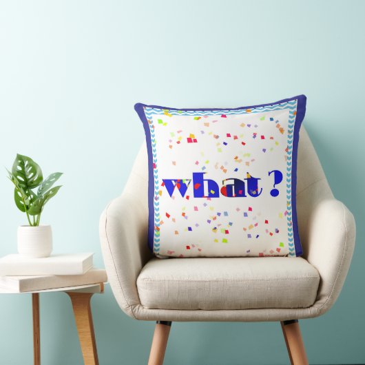 WAT! Logo Worp Kussen (Stoel)